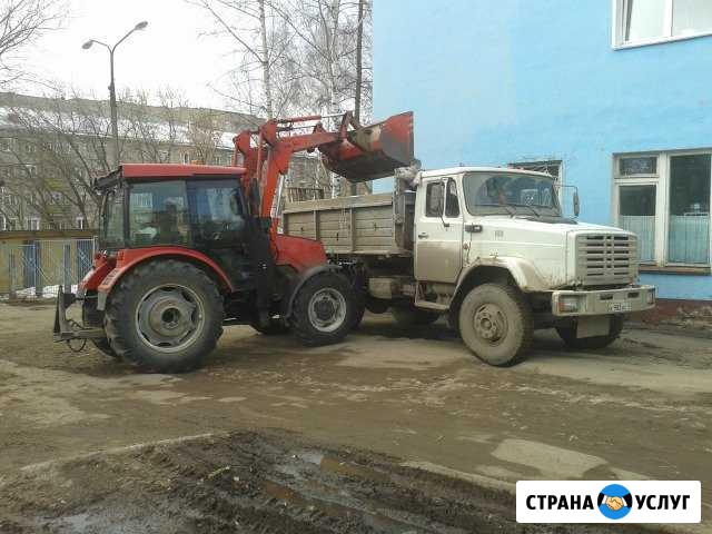Вывоз мусора снега услуга самосвалов трактор Киров - изображение 1