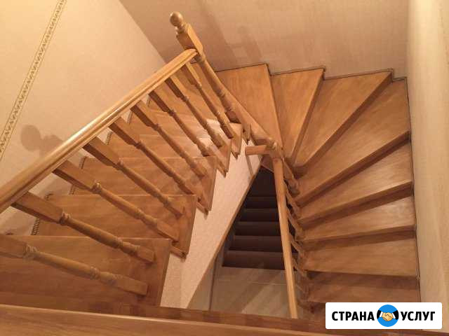 Лестница из дерева, метала и бетона Тюмень - изображение 1