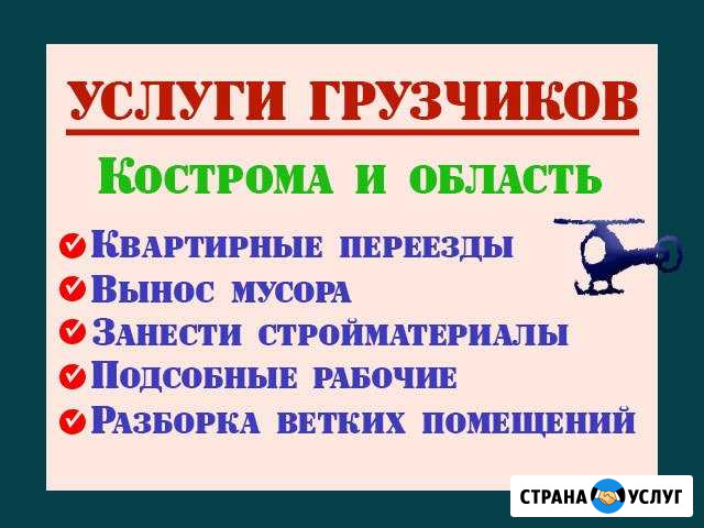 Грузчики, разнорабочие на часы или на день Кострома - изображение 1