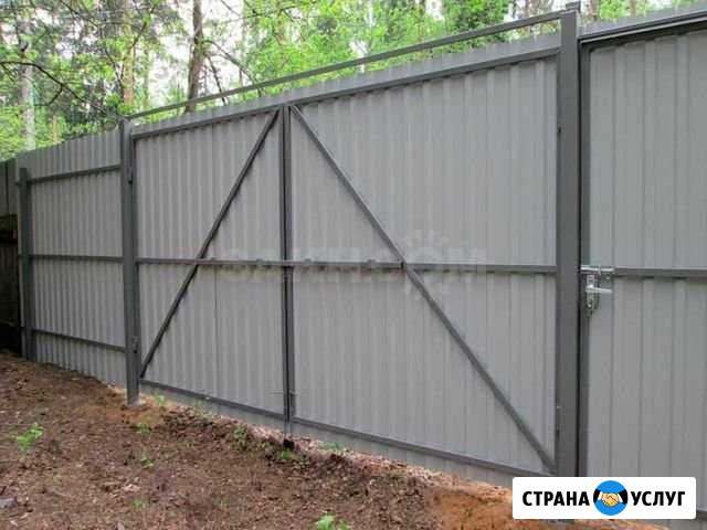 Заборы ворота калитки под ключ по Тул. обл Тула - изображение 1