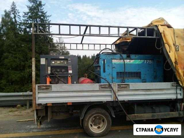 Аренда воздушного компрессора с отбойными молоткам Москва - изображение 1