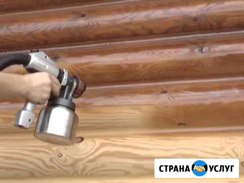 Безвоздушная покраска домов,заборов Чудово - изображение 1
