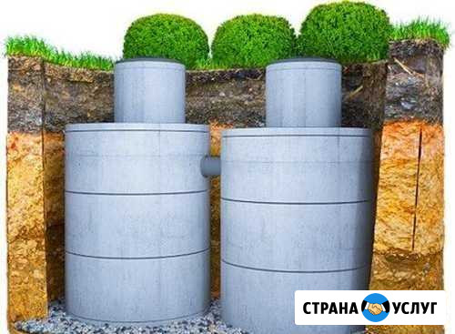 Установка септиков, кольца, услуги экскаватора Шадринск - изображение 1