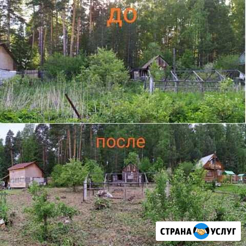 Покос травы, уборка участка, рубка деревьев Первоуральск - изображение 1