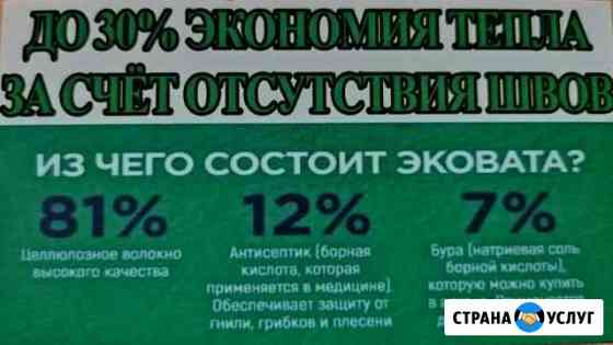 Утепление домов эковатой Чистополь
