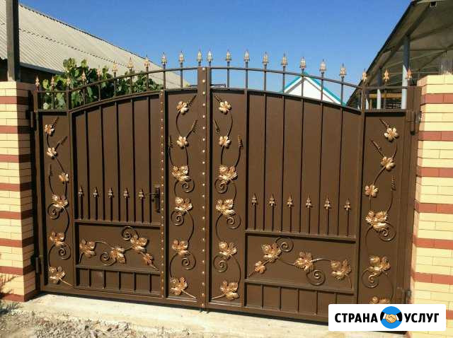 Ворота распашные Азов - изображение 1