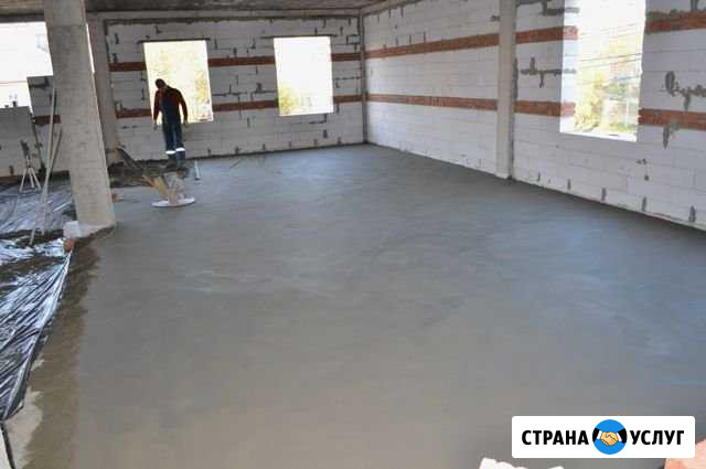 Заливка пола полусухой стяжкой Лыткарино - изображение 1
