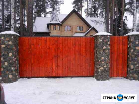Откатные ворота с установкой под ключ Пермь