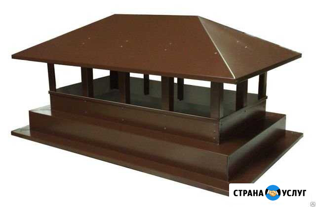 Зонты на дымоход, колпаки на забор, доборка, откос Набережные Челны - изображение 1