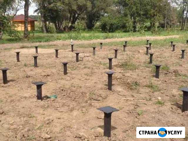 Монтаж винтовых свай. Установка свай Королев - изображение 1