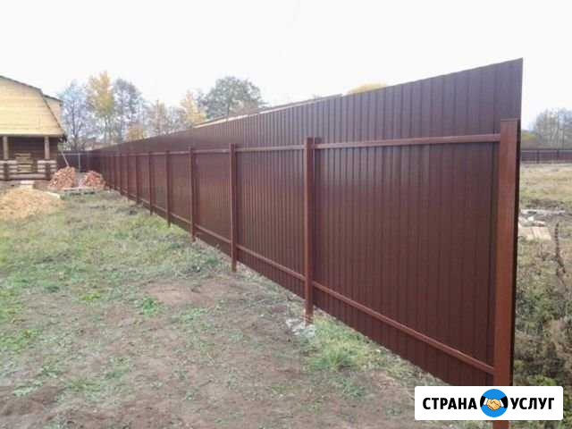 Монтаж заборов, цена договорная Ульяновск - изображение 1