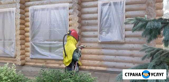 Пескоструйная чистка дерева, бревна в Архангельске Архангельск - изображение 1