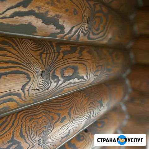 Тёплый шов, шлифовка сруба, покраска сруба, пескос Киров - изображение 1