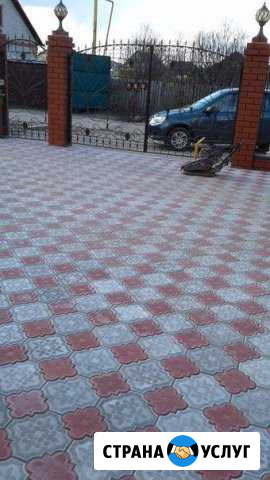 Укладка тротуарной плитки брусчатки Уфа - изображение 1