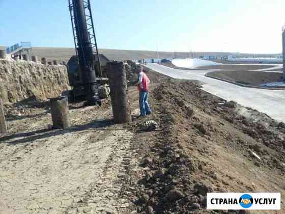 Забивка свай. Погружение шпунта Симоненко