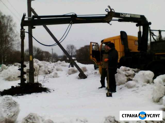 Услуги манипулятора и ямобура Саранск - изображение 1