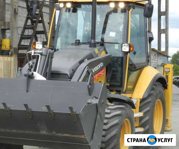 Аренда экскаватора-погрузчика volvo с гидромолотом Челябинск - изображение 1
