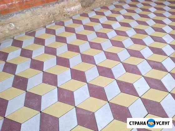 Укладка тротуарной плитки, брусчатки, бордюры, бет Невинномысск