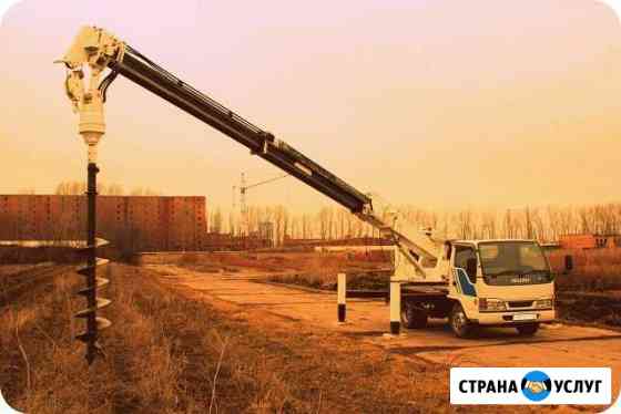 Бурение свай, Аренда буровой, услуги ямобура Краснодар