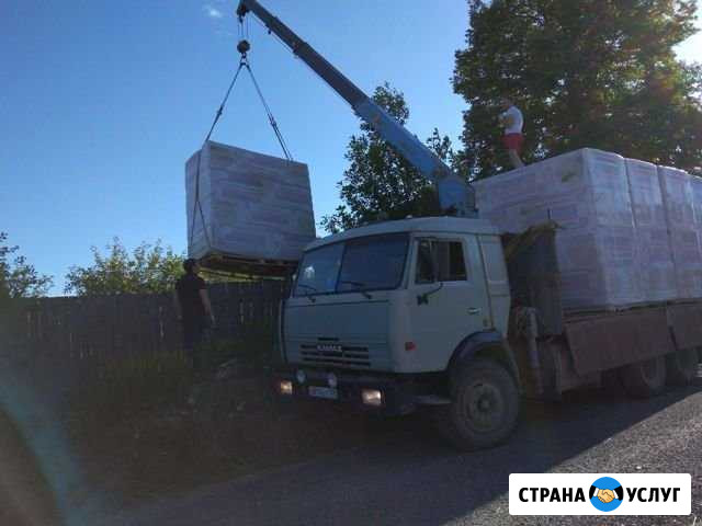 Кран борт на базе Камаз, бортовой Камаз Пермь - изображение 1