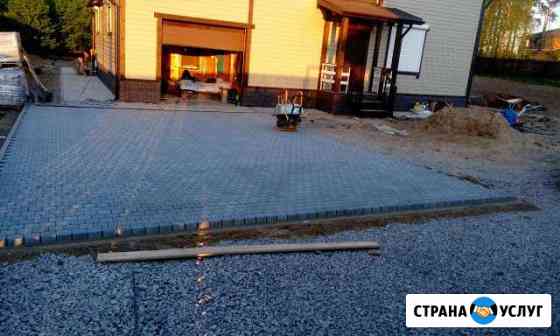 Укладка тротуарной плитки Пушкин