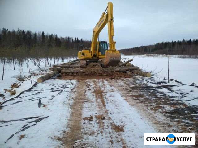 Строительство лежневых дорог, вырубка газонефтепро Ленск - изображение 1