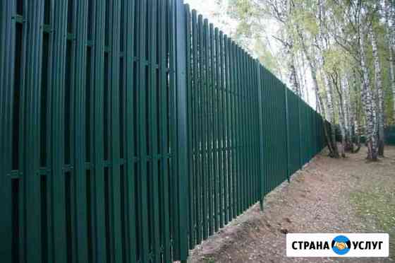 Заборы из профнастила, заборы из штакетника3Д сетк Сергиев Посад