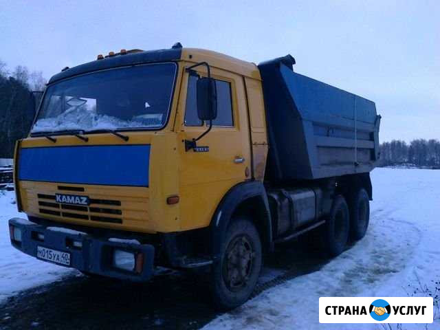 Песок, щебень, земля доставка камаз-самосвал Обнинск - изображение 1