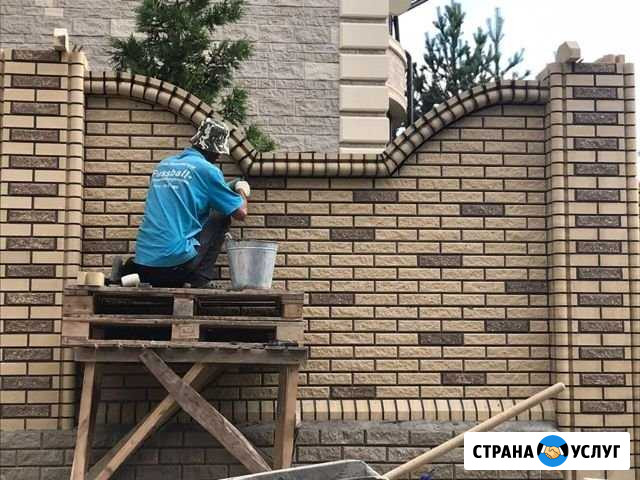 Каменщики: дома, заборы, зоны барбекю, реставрация Краснодар - изображение 1