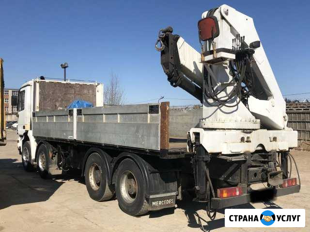 Аренда Услуги манипулятора кран 17тонн борт 25т Петрозаводск - изображение 1