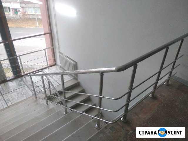 Перила и отбойник из нержавеющей стали Магнитогорск - изображение 1