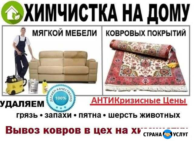 Химчистка ковров мягкой мебели на дому и с вывозом Щербинка - изображение 1