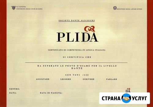 Подготовка к экзамену plida Екатеринбург - изображение 1