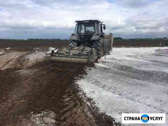 Раскорчевка, фрезерование земли, стабилизация Новосибирск