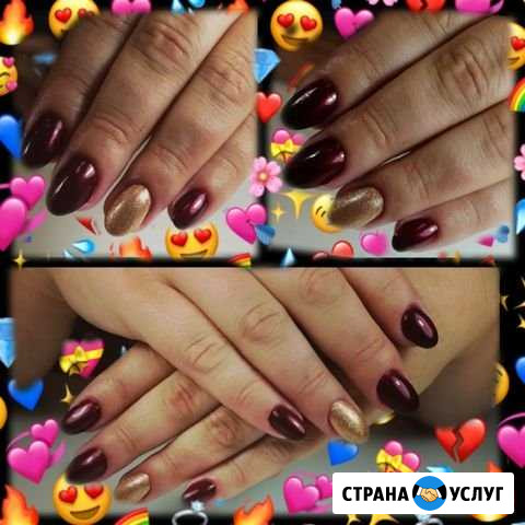 Комби маникюр+покрытие гель лак, наращивание Заворонежское - изображение 1