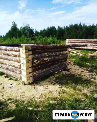 Сруб бани 4*3 вынос 2 метра высота 2,5 метра Москва - изображение 1