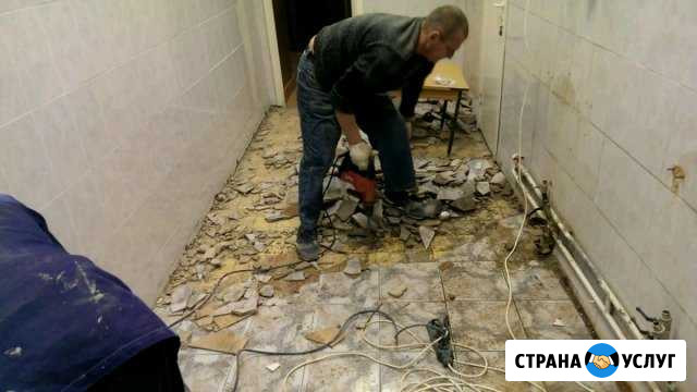Демонтаж, снятие старой плитки керамической Иркутск - изображение 1