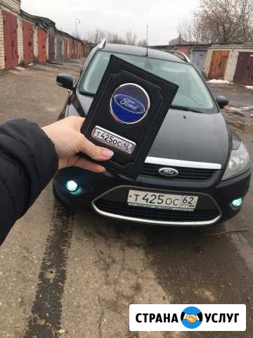 Обложка с гос.номером для автодокументов (натураль Рязань - изображение 1