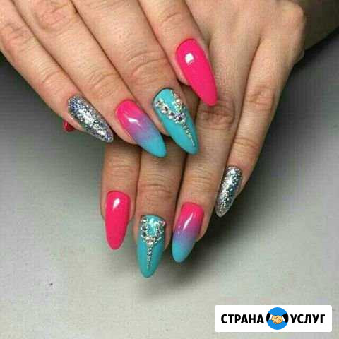 Наращивание ногтей,гель лак, педикюр, брови Новокузнецк - изображение 1