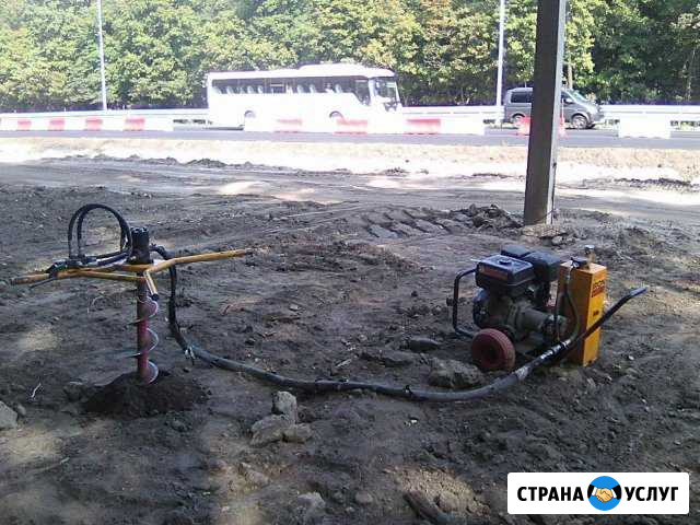 Бурение ям под столбы сваи Воронеж - изображение 1