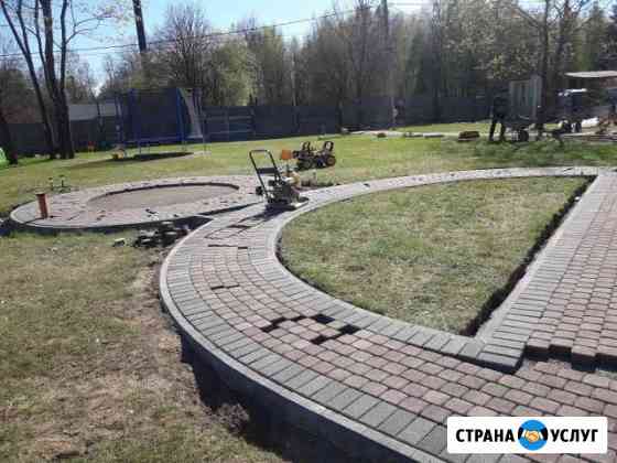 Мощение,тротуарная плитка,благоустройство,дренаж Санкт-Петербург