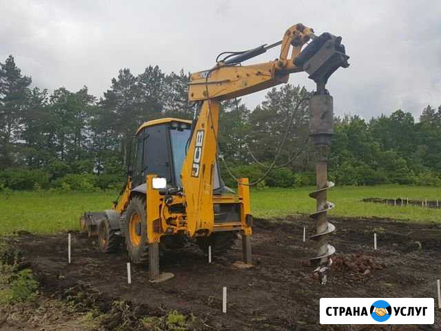 Ямобур, экскаватор погрузчик JCB 3cx, аренда Уфа - изображение 1