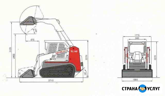 Аренда гусеничного минипогрузчика Takeuchi TL10 Энгельс - изображение 1