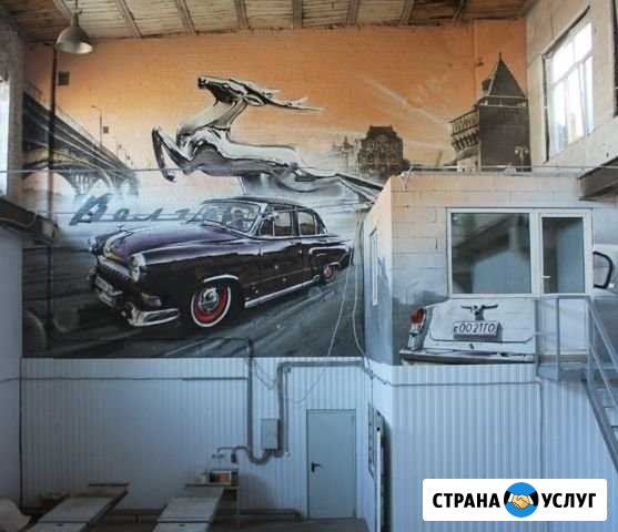 Роспись стен, граффити оформление, художники Нижний Новгород - изображение 1