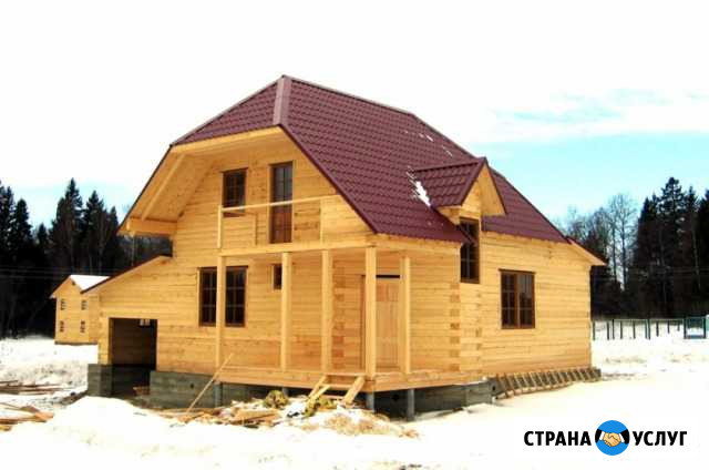 Строительство из бруса, кровля, фундамент Новосибирск - изображение 1