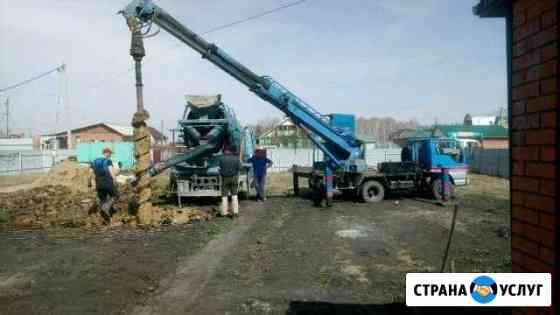 Услуги ямобура. Бурение. Миниэксковатор Омск