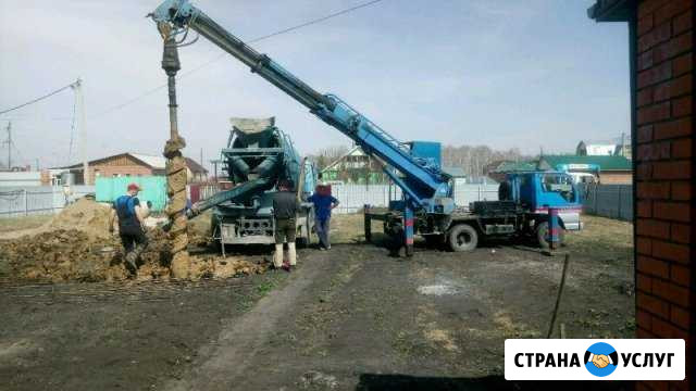 Услуги ямобура. Бурение. Миниэксковатор Омск - изображение 1