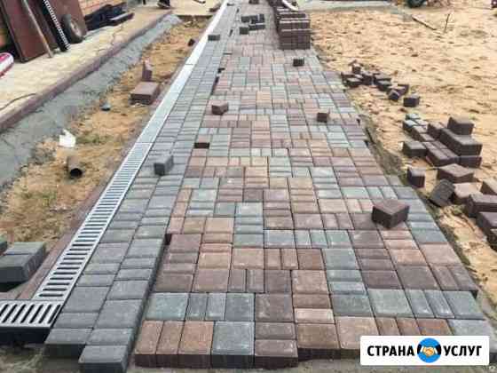 Укладка брусчатки, благоустройство территорий Павловская Слобода