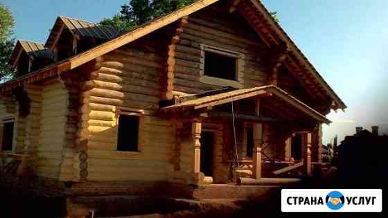 Строительство домов из бревна, плотницкие работы Ростов