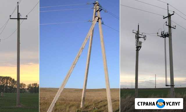 Опоры столбы монтаж Нижний Новгород - изображение 1